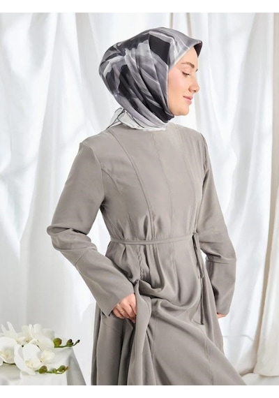Silk Home Twill İpek Eşarp - 11545-05 Gri