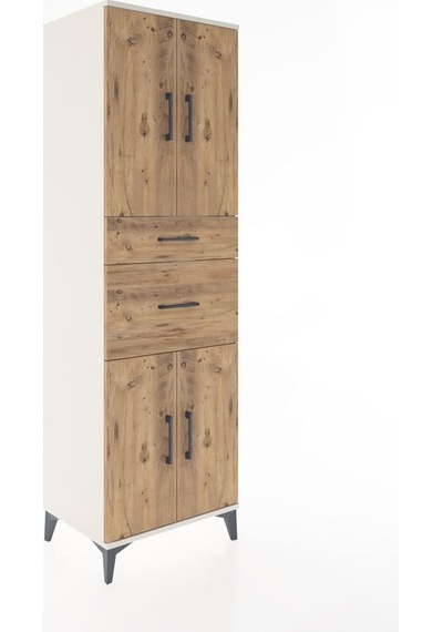 Hyperion Dolap 4 Raflı 2 Çekmeceli 4 Kapaklı 60x44x195 Aytaşı... Aytaşı