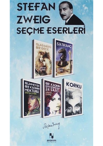 Stefan Zweig Seçme Eserleri Seti - 5 Kitap Takım - Kutulu - Stefan Zweig - Anonim Yayınları