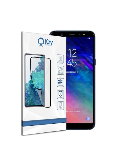 Samsung Galaxy A6 Plus 2018 ile Uyumlu Tam Kaplayan Fibernano Esnek Cam Ekran Koruyucu
