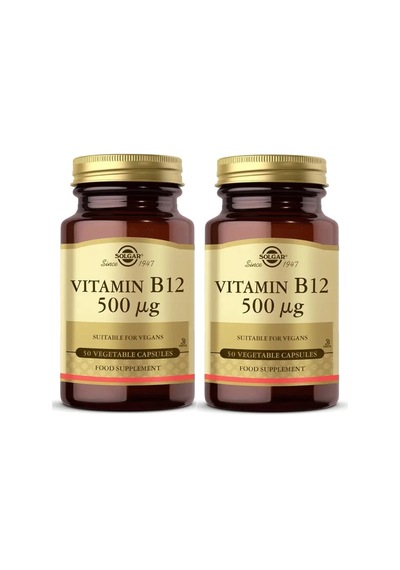 Solgar Vitamin B-12 500 MG 50 Kapsül 2'li