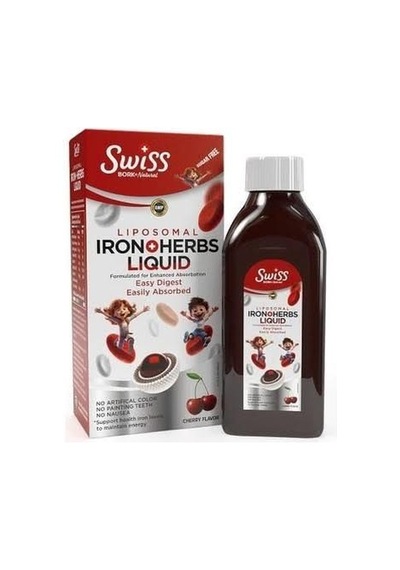Swiss Bork Iron Herbs Liquid Kids Şurup 150 Ml