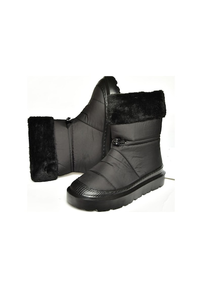 Fox Shoes T476434004 Siyah Kumaş Kadın Bot Siyah