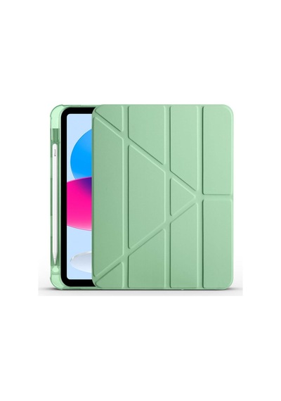 İpad 11.nesil 11" Ve 10.nesil 10.9" Uyumlu, Trifold Standlı, Silikon Arka Korumalı Kılıf. Klasik