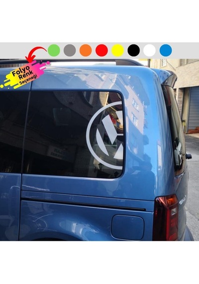 Volkswagen Yarım Logo Yan Cam Sticker (2 Adet)