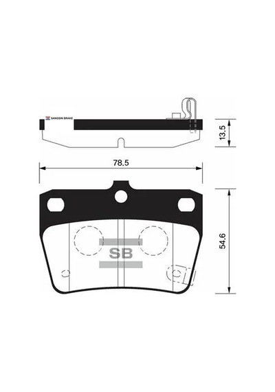 Arka Fren Balata Rav4 2.0l 1az-fe Aca21 01-05 / Chery Tıggo 1.6l 2.0l J11 06-14 Sangsın T113502080/ 0446642020