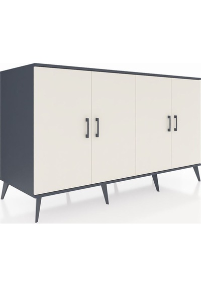 Kronos Konsol 4 Raflı 4 Kapaklı 176x59x99 Antrasit-aytaşı Aytası/aytası - Antrasıt Kronos Konsol 4 Raflı 4 Kapaklı 176x59x99 Antrasit-aytaşı Aytası/aytası - Antrasıt