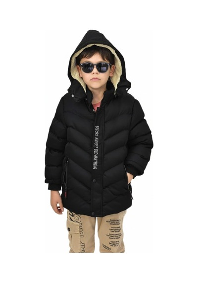 Baglan Erkek Çocuk Kapüşonlu Mont Bs-0411 Siyah