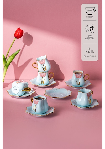 Emsan Zernigar 6 Kişilik Kahve Fincan Takımı 100 Ml Multicolor