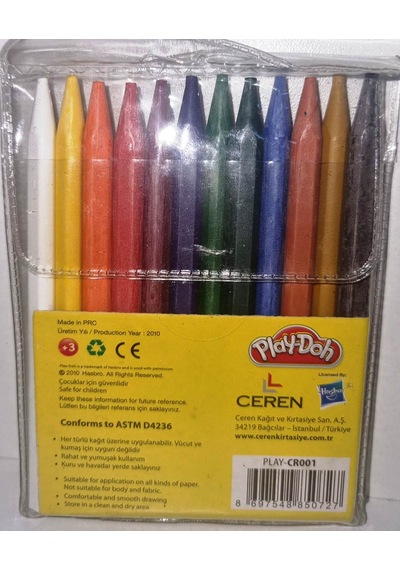 Play-doh Mum Boya 12 Renk Uzun Boy Bej - Sarı