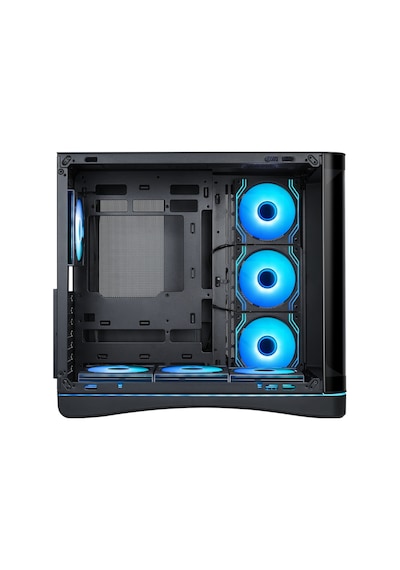 Sama V62bk Black, B850bk 850w, 80+ Bronze, Pcıe 5.1, Atx3.1, Tempered Glass Panel, Panoramic Tasarım