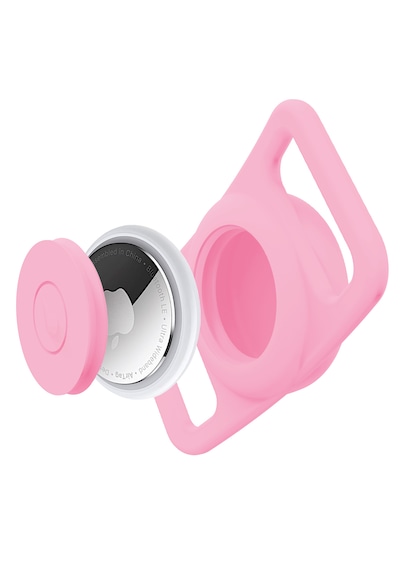 Buff Tagsafe Dogcol Taşınabilir Anahtarlık Apple Uyumlu AirTag Kılıf Pink