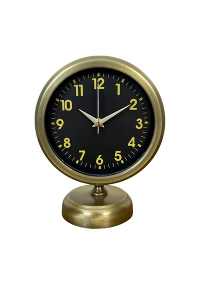 Retro Elegance 25 X 20 Cm Eskitme Metal Masa Saati Çok Renkli