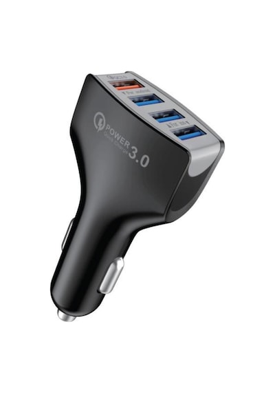 Hızlı Şarj Adaptörü 4 Port Çift Usb Araç Çakmaklık Şarj C20 1