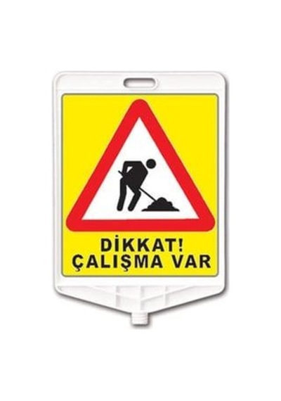 Çalışma Var Baskılı Kedi Gözlü Koni Seti Trafik Dubası