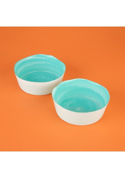 Kitchen Krnos 2'li Dik Kase - Turkuaz - 16 Cm Renkli