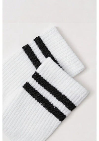 Hitit Socks Kadın 5 Çift Premium Kalite Yüksek Pamuklu Kolej Çorap Beyaz 35 - 42