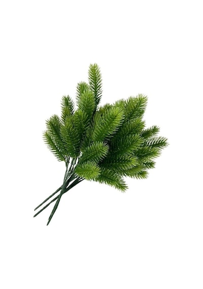 Nettenevime Yapay Çiçek Ponpon Çam Garnitür Aradal Dekoratif Yapay Bitki 30cm Çok Renkli