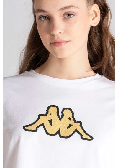 Kappa Logo Teoin Kadın Tişört 331l23w Beyaz