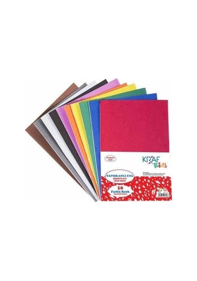 Kraf Kids Eva 20X30 2Mm Yapışkanlı10'Lu Kk 20