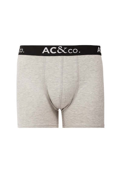 Ac&Co / Altınyıldız Classics Erkek Siyah - Antrasit Pamuklu Esnek 3'Lü Boxer Paketi Siyah - Antrasit