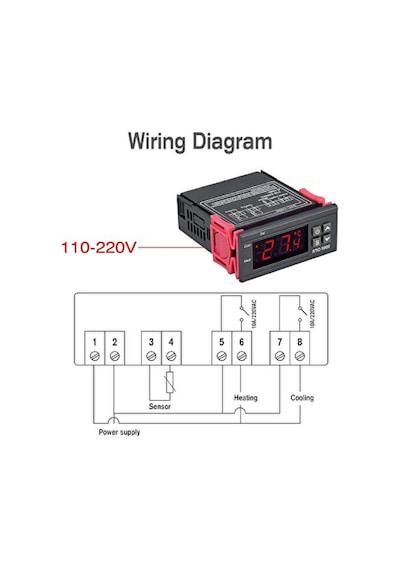 Stc Stc-1000-ac ,77x35mm 220vac Kontak-1a1k Ntc Isı Kontrol