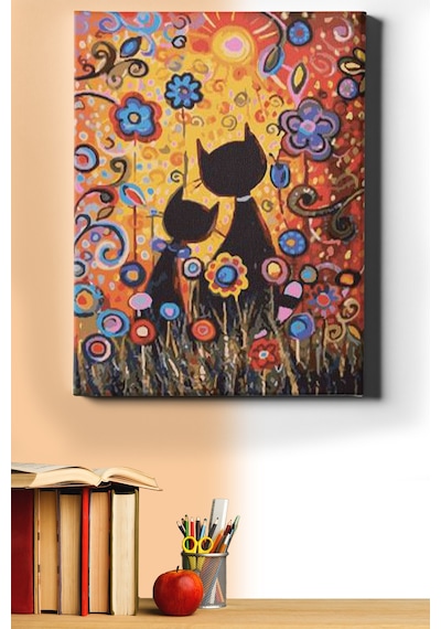 Webstyle Sayılarla Boyama Seti Kasnaklı Kedi Düşleri 40 X 50 Cm