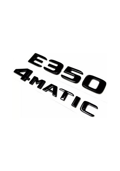 Benz E350 Ve 4matic Piano Black Bagaj Yazısı Seti 2'li 3m 3d Abs