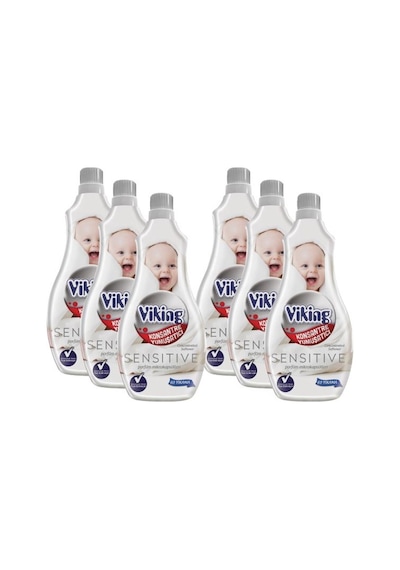 Viking Konsantre Çamaşır Yumuşatıcısı Sensitive 6 x 1440 ML