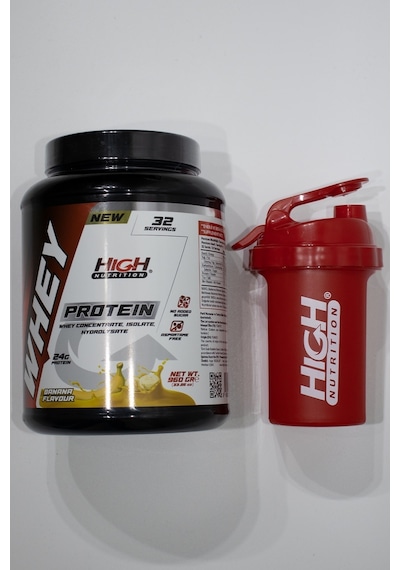 Whey Protein 960 Gr Muz Aromalı Protein Tozu 24 Gram Protein