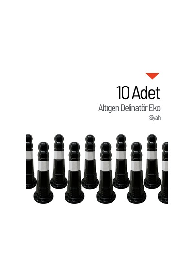 10'lu Altıgen Delinatör Seti Eko, Esnek Duba-3735