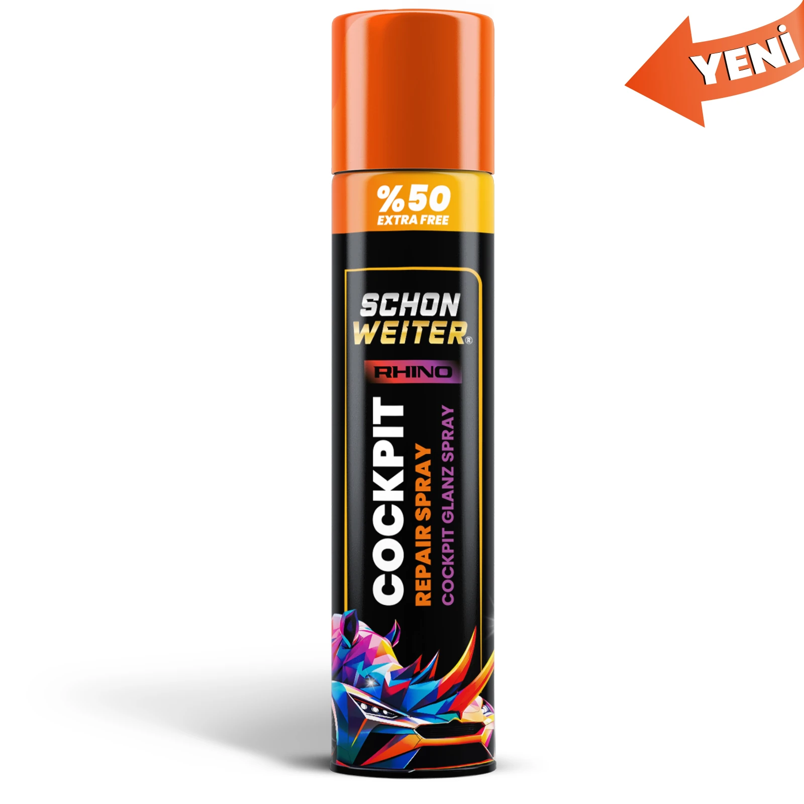 Schön Weiter Araç Oto Torpido Parlatıcı Ve Yenileyici Aerosol Sprey 750 Ml Rhıno 1