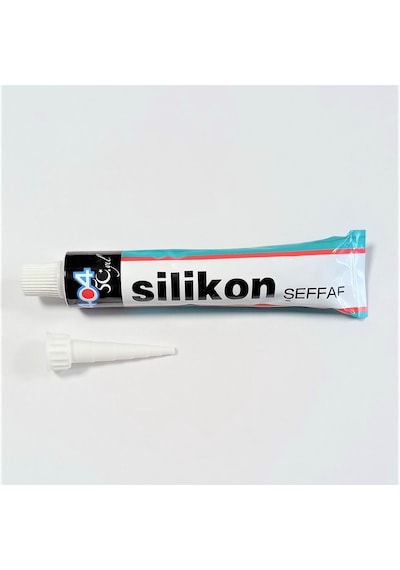 Sılıkon Tup Seffaf Yapıstırıcı 55 Gr Çok Renkli