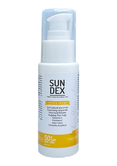Sundex Healthy Shine Yağlı ve Karma Ciltler İçin Yüz Güneş Kremi SPF50+ 50 ML