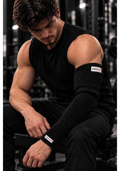 Bilek Güreşi Kol Isıtıcı Ön Kol Dirsek Isıtıcı / Arm Warmer Siyah