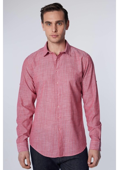 Tudors Slim Fit Uzun Kollu Dar Kesim Çizgili Yazlık Keten Doku Erkek Gömlek-30950-çok Renkli Çok Renkli Tudors Slim Fit Uzun Kollu Dar Kesim Çizgili Yazlık Keten Doku Erkek Gömlek-30950-çok Renkli Çok Renkli