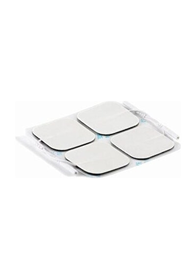 Tens Pedi Kablolu 5x5 Cm Kablolu Elektrod 4 Adet Iğne Uçlu Giriş