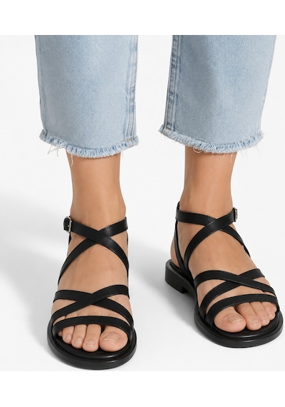 Dadwolf Rahat Taban Çok Bantlı Bilekten Tokalı Yazlık Gladyatör Model Düz Taban Sandalet Siyah Dadwolf Rahat Taban Çok Bantlı Bilekten Tokalı Yazlık Gladyatör Model Düz Taban Sandalet Siyah