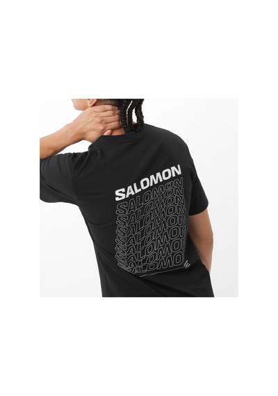 Salomon Dynamıc Logo Erkek Tişört Black Lc2211800 Siyah