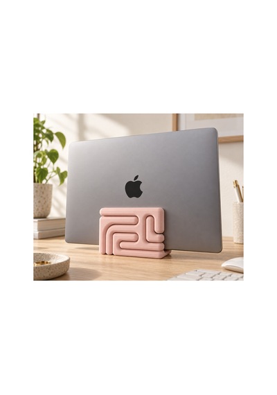 Vera Dekoratif Dikey Notebook Standı - Pastel Pembe