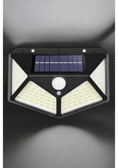 Hubrendy Tekno Güneş Enerjili Bahçe Aydınlatma Lambası Solar 100 Led Lamba