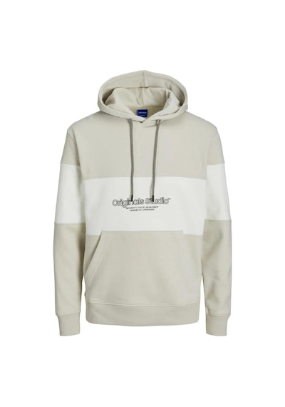 Jack & Jones 12246802 Jorlakewood Sweat Hood Bf Ln Erkek Sweatshirt 001 Bej