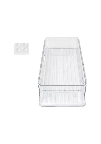Sh Sunup Sn-38900 İki Katlı Yan Askılı Şeffaf Buzdolabı Raflığı 34x13.5x16.8 Cm Najmaddin