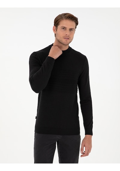 Pierre Cardin Erkek Siyah Kazak /triko 50296438-vr046 Siyah