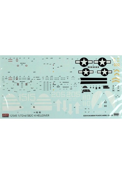 Academy 12545 1/72 Ölçek, U.s. Navy Sb2c-4 Operation Iceberg Savaş Uçağı, Plastik Model Kiti-49231