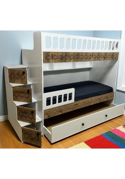 Pretty Mdf Çelik Profilli Yavrulu Ranza Cb M2