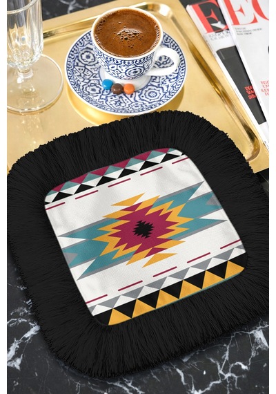 Etnik Motifli Saçaklı Sunum Peçetesi-geometrik Bohem Siyah Saçak Turkuaz Sarı Bardak Altlığı Mendil Buzlu Kanyon Altın Etnik Motifli Saçaklı Sunum Peçetesi-geometrik Bohem Siyah Saçak Turkuaz Sarı Bardak Altlığı Mendil Buzlu Kanyon Altın