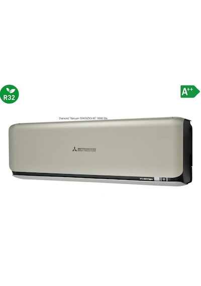 Mitsubishi Diamond SRK50ZXS-WT 18000 BTU Duvar Tip Klima Titanyum