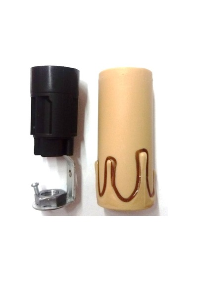 E-14 Kahve 6.4 Cm Mum Duy 4 Adet 1215-03