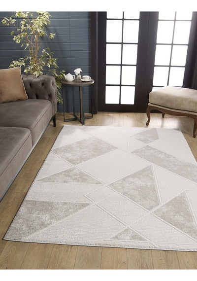 Mariesse Home Versay Koleksiyonu Modern Dokuma Halı Salon Oturma Odası Koridor Halısı 0648a Gri